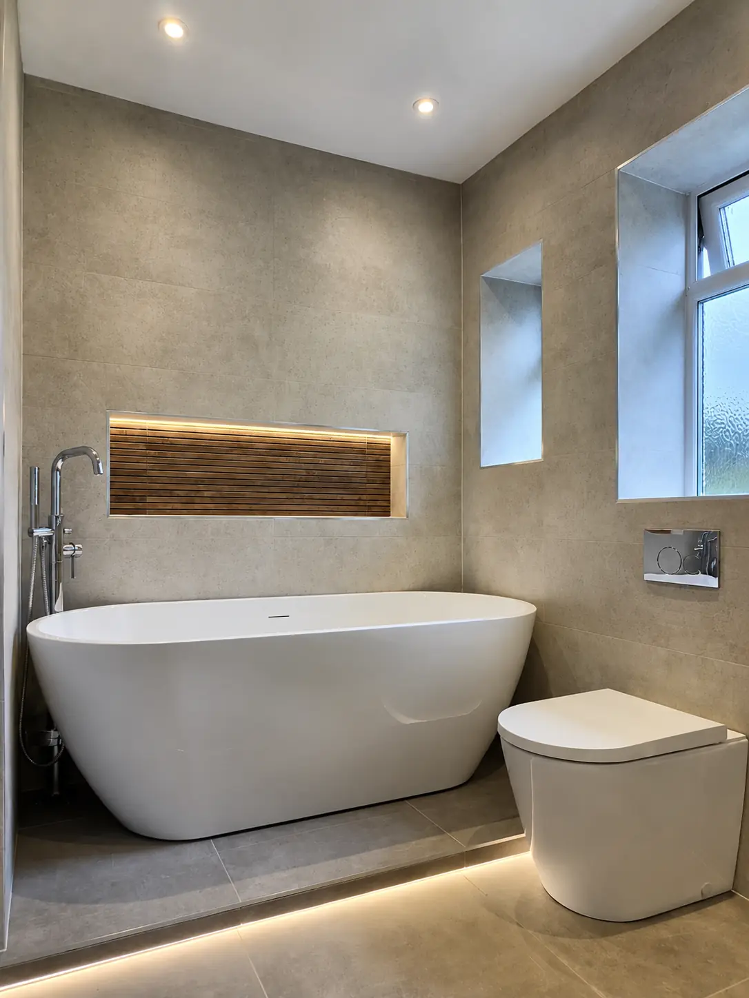 DLS bathroom with illuminated details